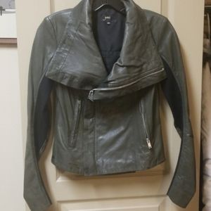 June Asymmetrical Lambskin Moto Jacket